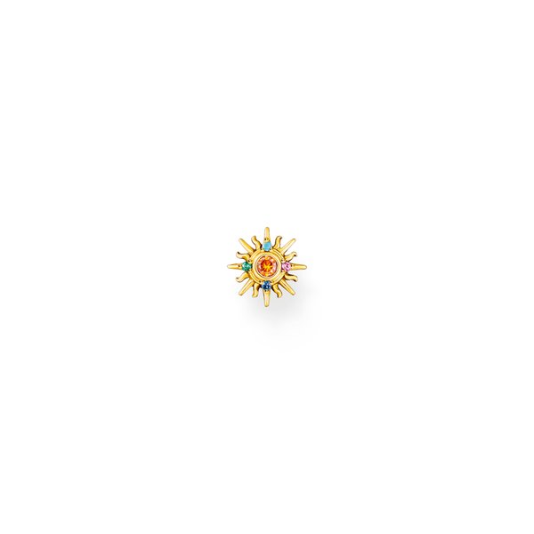 Thomas Sabo Aranyozott ezüst nap fülbevaló színes kövekkel H2284-971-7