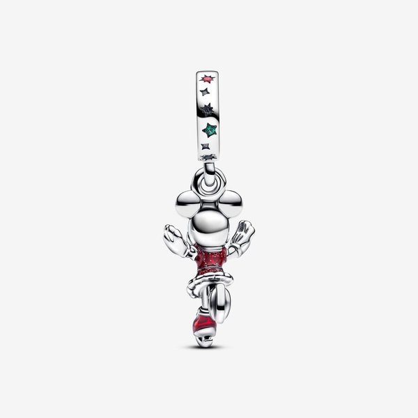 Pandora ékszer Disney korcsolyázó Minnie egér függő ezüst charm 793530C01