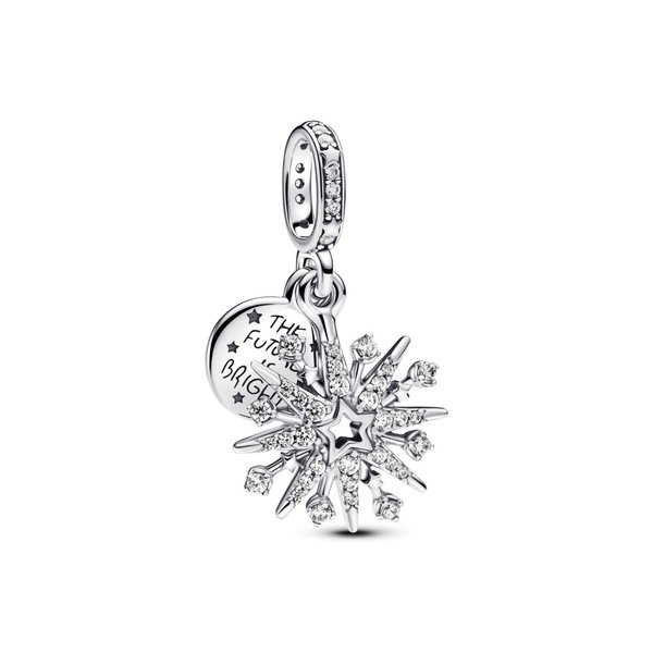 Pandora ékszer Szikrázó tüzijáték dupla függő charm 793512C01