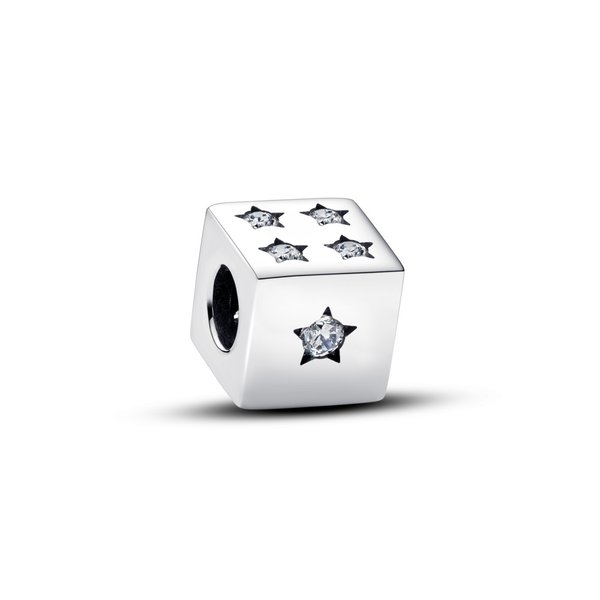 Pandora ékszer Szerencse kocka ezüst charm 793581C01
