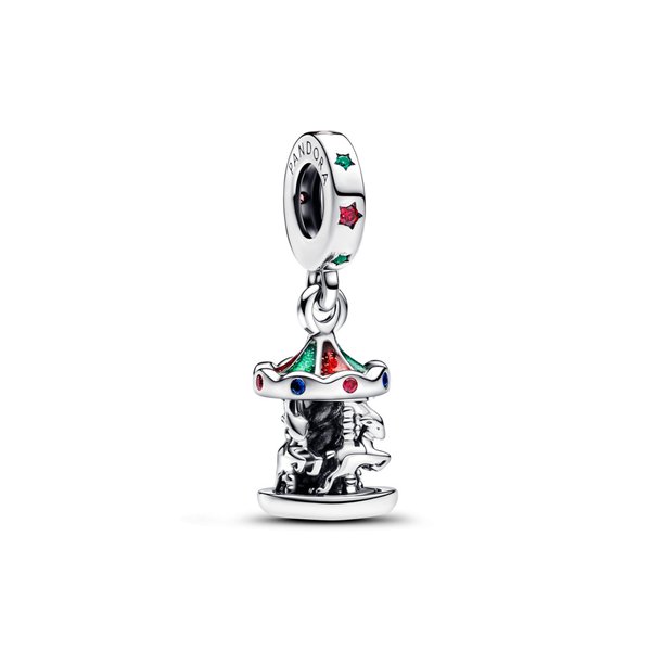 Pandora ékszer Karácsonyi körhinta függő ezüst charm 793586C01