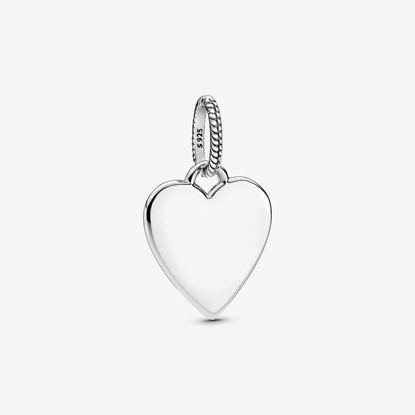 Pandora ékszer Gravírozható szív ezüst medál 398914C00