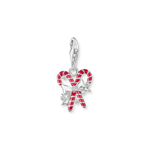 Thomas Sabo Cukorbot szív masnival ezüst charm 2197-041-7