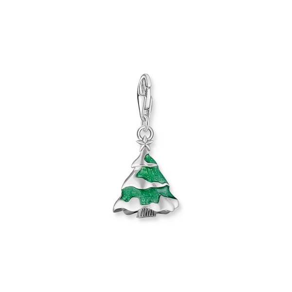 Thomas Sabo Karácsonyfa csillaggal ezüst charm 2198-390-7