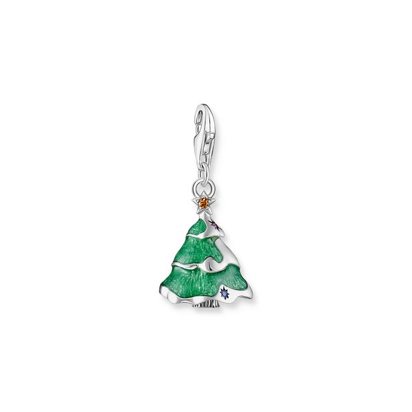Thomas Sabo Karácsonyfa csillaggal ezüst charm 2198-390-7