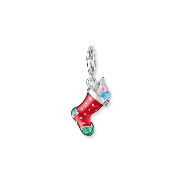 Thomas Sabo Karácsonyi zokni ezüst charm 2199-691-7