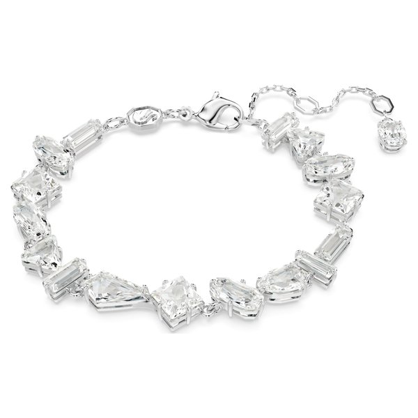 Swarovski Mesmera ezüst színű karkötő vegyes metszésű kristályokkal 5661529