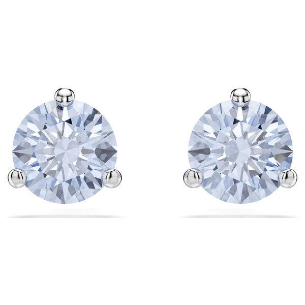 Swarovski Solitaire ezüst színű fülbevaló kék kristállyal 5725002