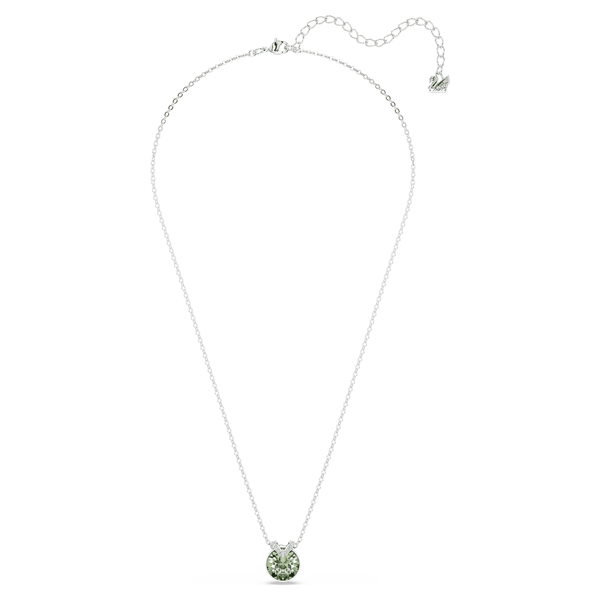 Swarovski Bella ezüst színű nyaklánc zöld kristállyal 5724285