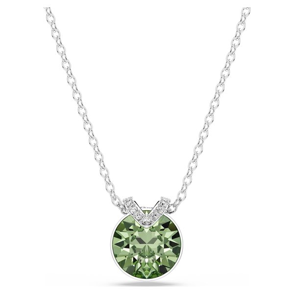 Swarovski Bella ezüst színű nyaklánc zöld kristállyal 5724285