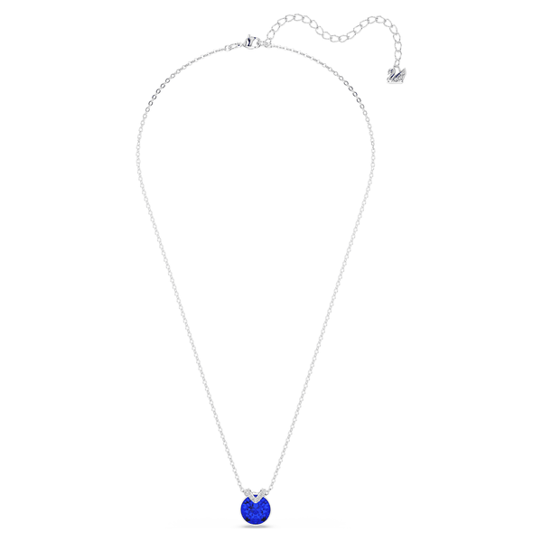 Swarovski Bella ezüst színű nyaklánc kék kristállyal 5724286