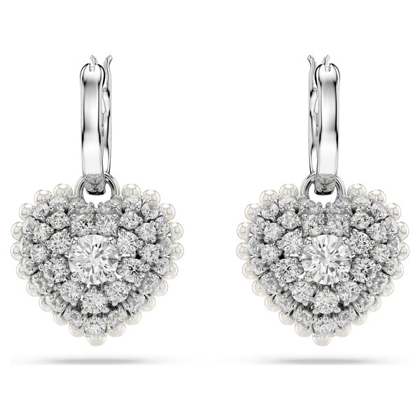 Swarovski Hyperbola ezüst színű szív fülbevaló 5684384