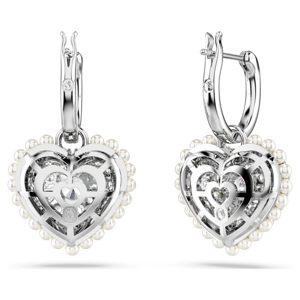 Swarovski Hyperbola ezüst színű szív fülbevaló 5684384