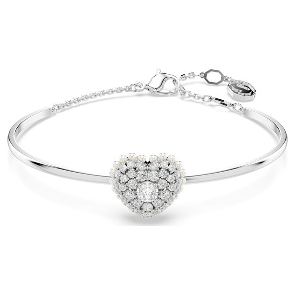 Swarovski Hyperbola ezüst színű karperec szív medállal 5684385