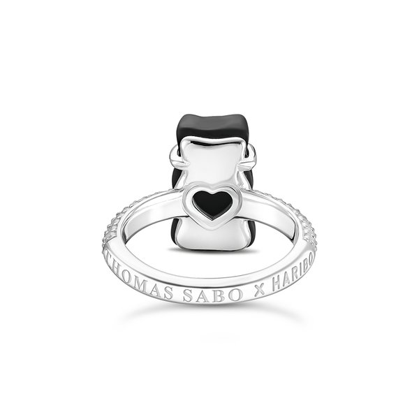 Thomas Sabo Ezüst gyűrű fekete Haribo gumi macival 