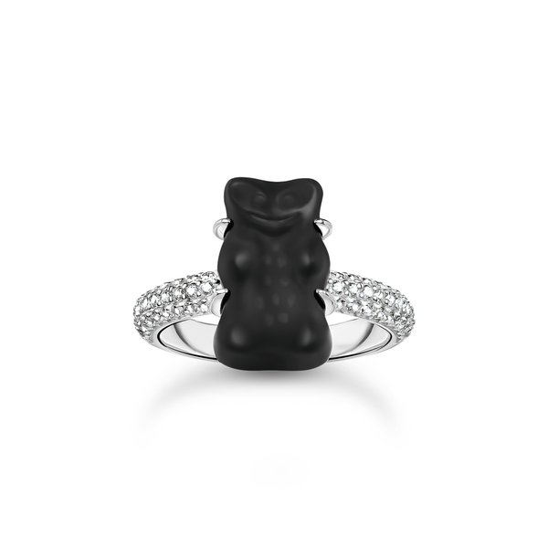 Thomas Sabo Ezüst gyűrű fekete Haribo gumi macival 
