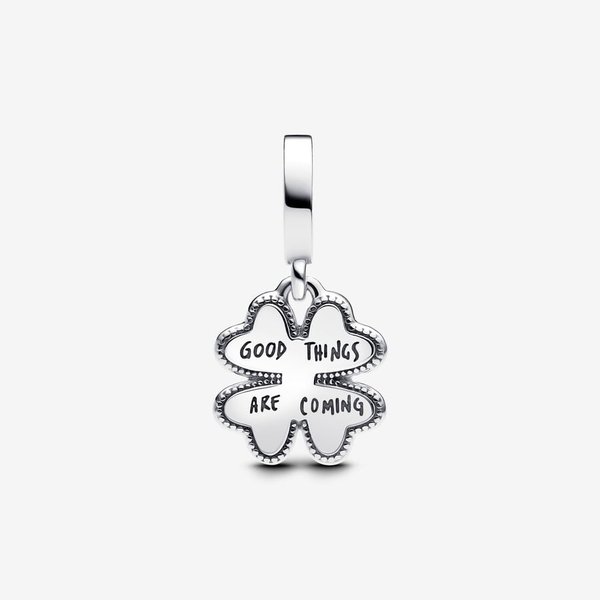 Pandora ékszer Club Charm 2025 négylevelű lóhere ezüst charm 763624C01