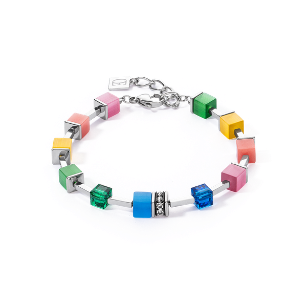 Coeur de Lion GeoCUBE iconic színes karkötő 2700/30-1500