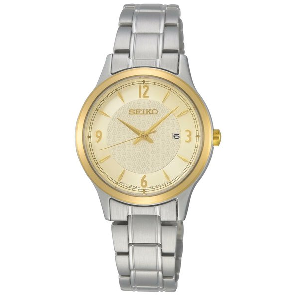 Seiko Classic arany számlapos fémszíjas női  kvarc karóra SXDH04P1