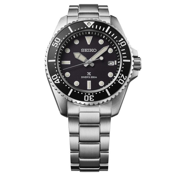 Seiko Prospex sea solar diver's solar fekete számlapos férfi karóra SNE597P1