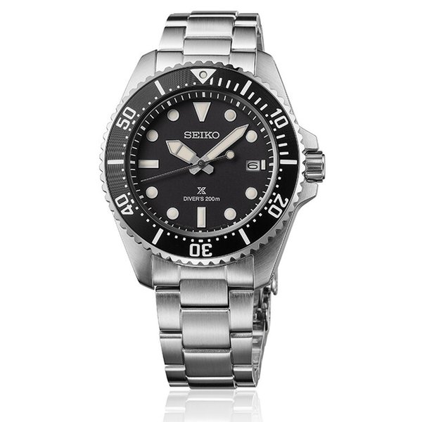 Seiko Prospex sea solar diver's solar fekete számlapos férfi karóra SNE597P1