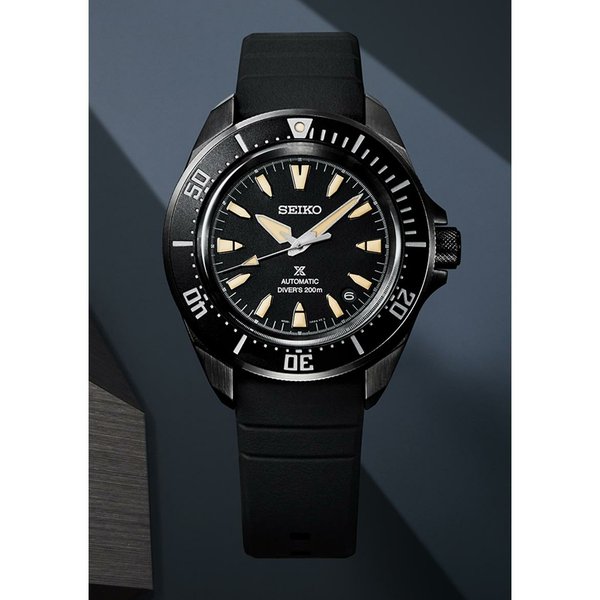 Seiko Prospex 4R All Black Diver-s férfi karóra SRPL15K1
