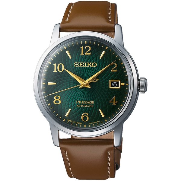 Seiko Presage Cocktail Time Mojito zöld számlapos automata férfi karóra SRPE45J1