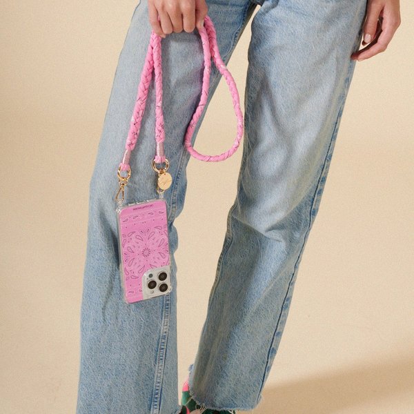 La Coque Della pink és arany telefonlánc LE314907