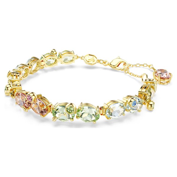 Swarovski Gema tenisz karkötő színes kristályokkal 5705808