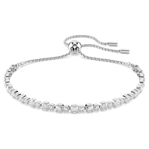 Swarovski Matrix ezüst színű állítható tenisz karkötő 5677813