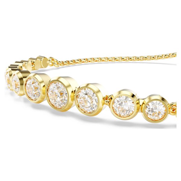 Swarovski  Imber arany színű állítható karkötő áttetsző kristályokkal 5705450