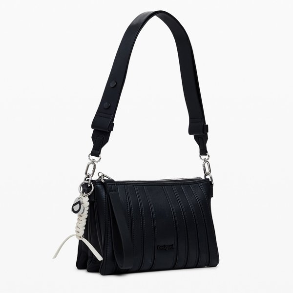 Desigual Kapela dortmund flap fekete táska 25SAXP92