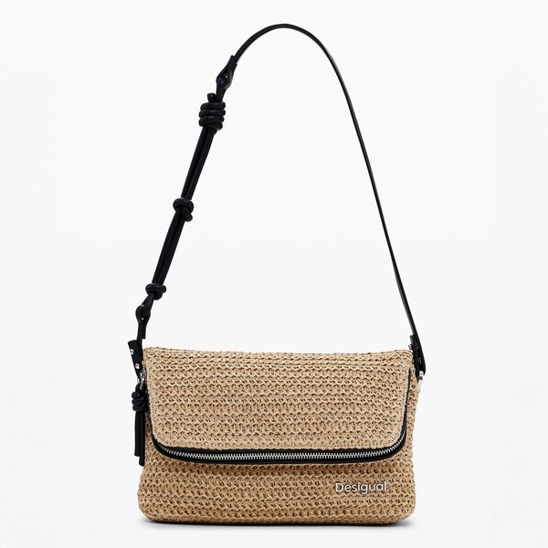 Desigual Half logo raffia drapp táska 25SAXO08