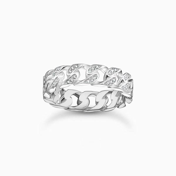 Thomas Sabo Láncszemes ezüst gyűrű cirkóniával 