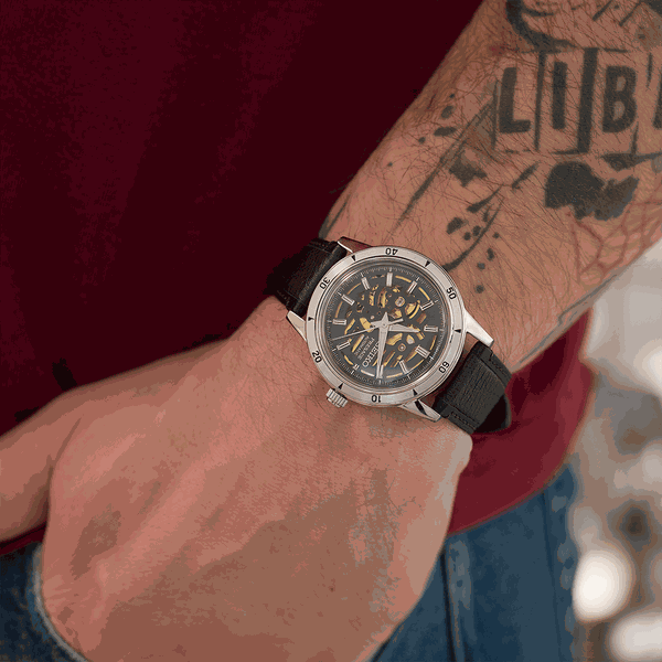 Seiko Presage Style 60's 'Elegant Yet Rugged Biker' style férfi karóra SSA461J1
