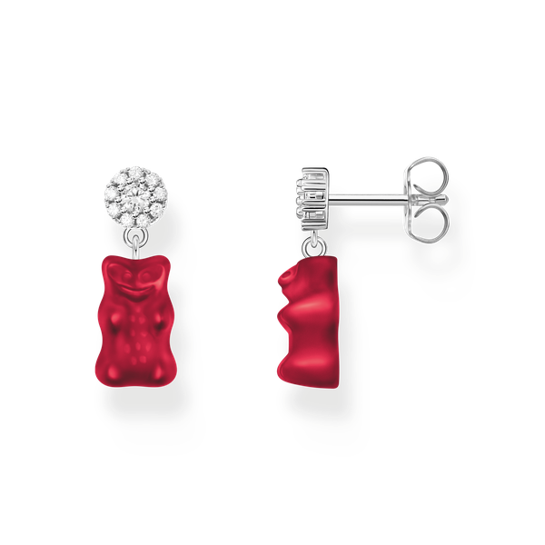 Thomas Sabo Bedugós ezüst fülbevaló piros Haribo gumi macival H2330-052-10