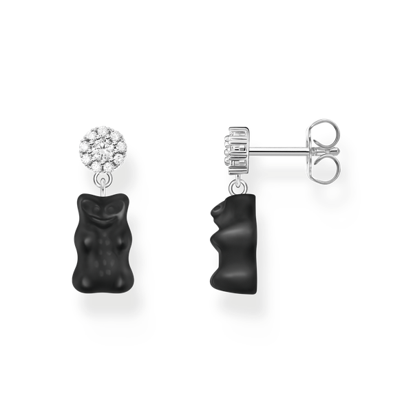 Thomas Sabo Bedugós ezüst fülbevaló fekete Haribo gumi macival H2330-052-11