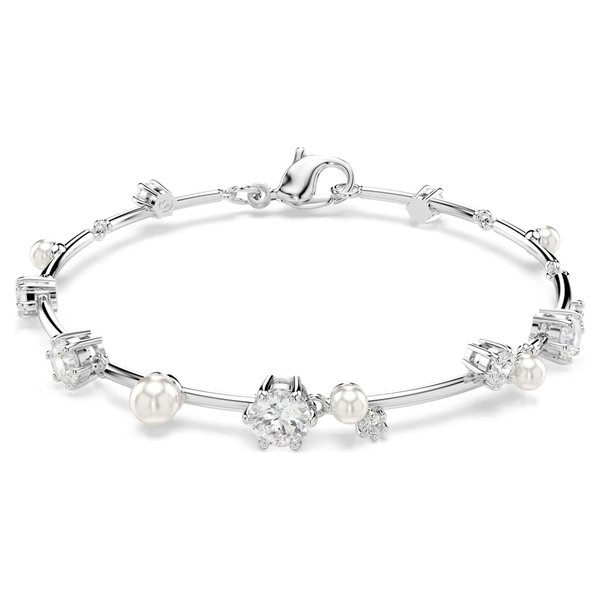 Swarovski Constella ezüst színű tenisz karkötő kristálygyönggyel 5707511