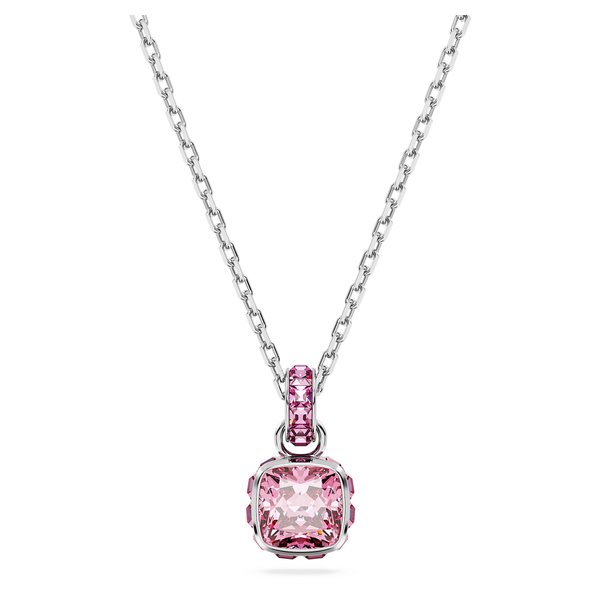 Swarovski Október sötét rózsaszín köves nyaklánc 5651791