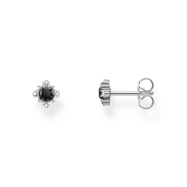 Thomas Sabo  Vintage ezüst fülbevaló fekete cirkóniával H2311-643-11