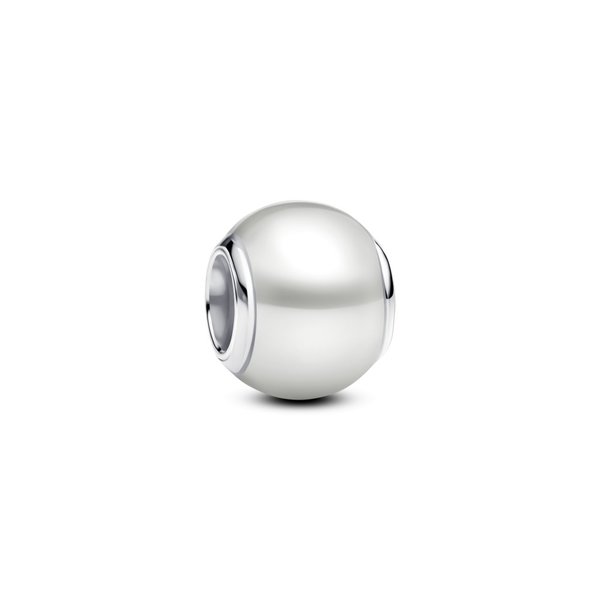 Pandora ékszer Fehér gömb ezüst charm 793781C01