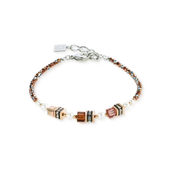 Coeur de Lion Mini cubes mocha mousse karkötő 4567/30-1100