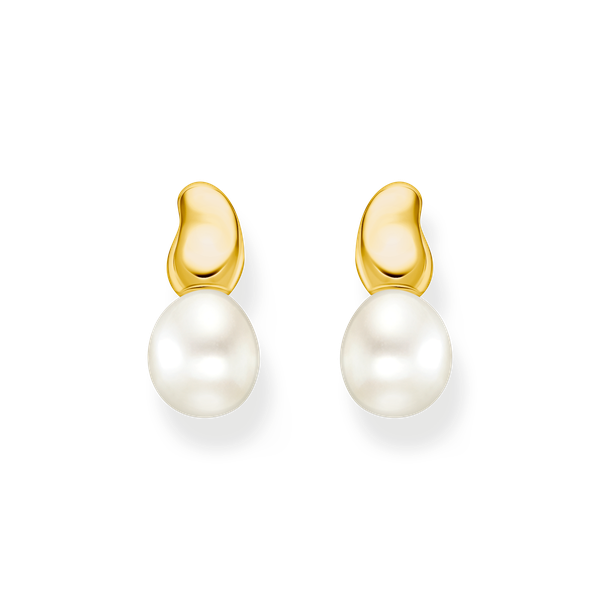 Thomas Sabo Aranyozott ezüst fülbevaló tenyésztett gyönggyel H2320-430-14