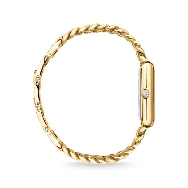 Thomas Sabo Arany színű téglalap alakú női óra WA0429-291-207-22