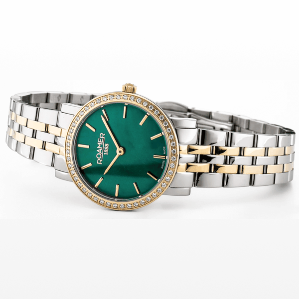 Roamer Scala bicolor női óra zöld számlappal 976830477050