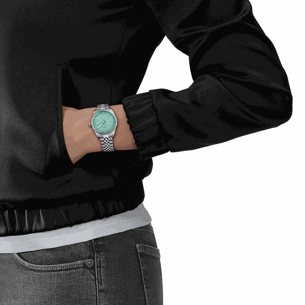 Tissot Ballade türkiz számlapos női óra T1562101109100