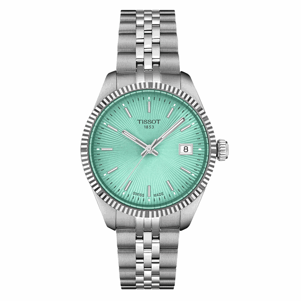 Tissot Ballade türkiz számlapos női óra T1562101109100