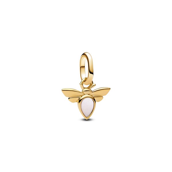 Pandora ékszer ME fehér shine méhecske mini függő charm 763826C01