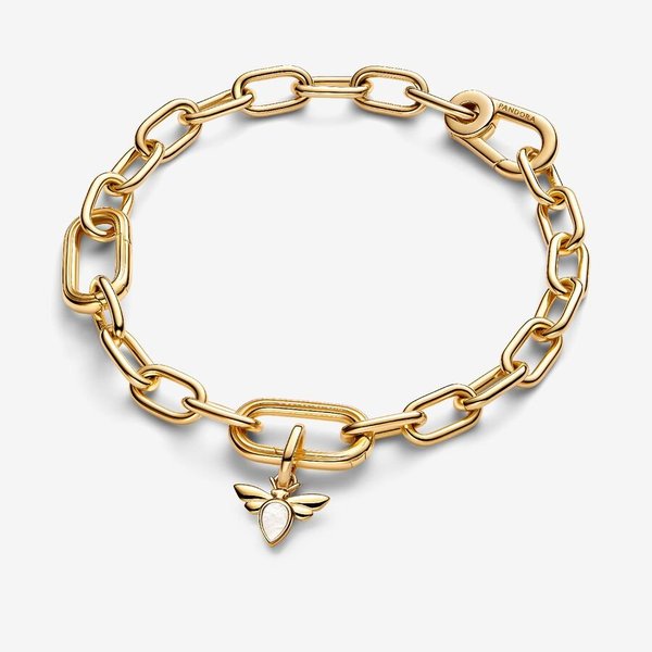 Pandora ékszer ME fehér shine méhecske mini függő charm 763826C01