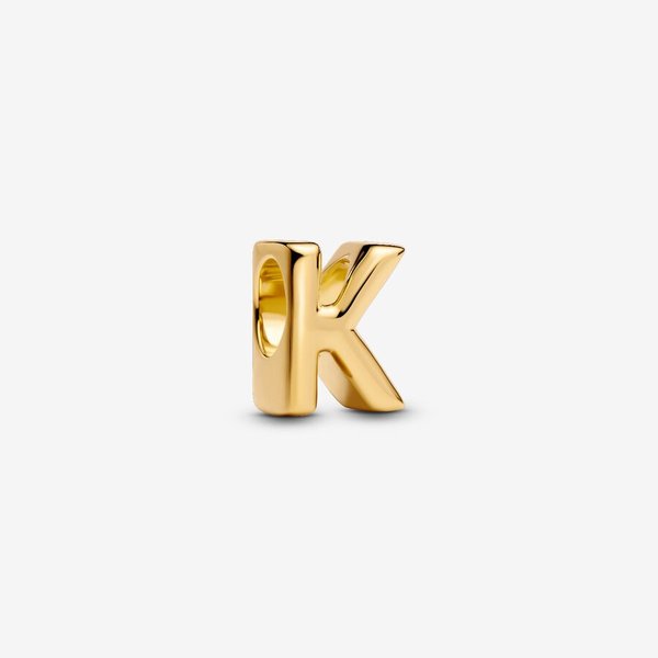 Pandora ékszer K betű shine charm 763957C00